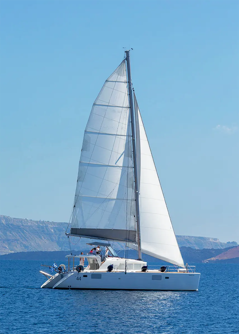 Santorini coastal adventure by boat