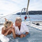 Private catamaran santorini