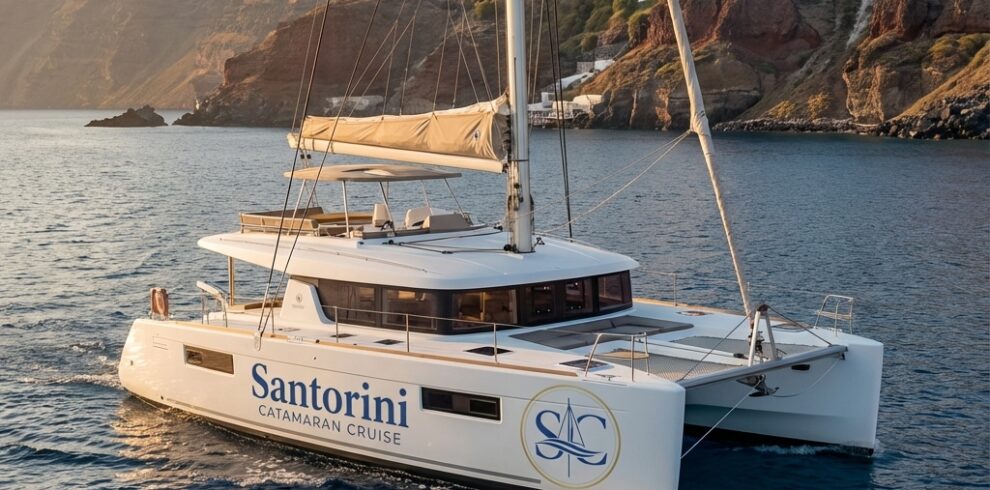 Santorini catamaran cruise