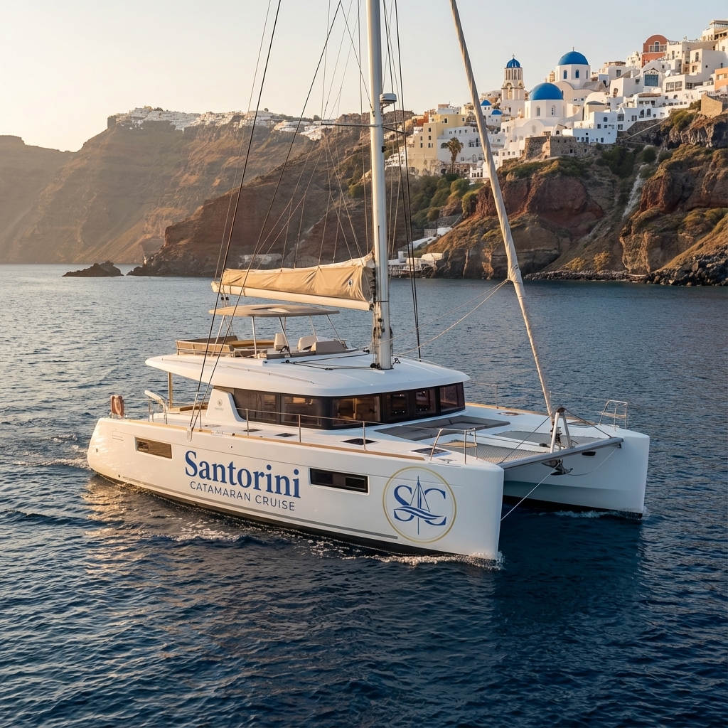 Santorini catamaran cruise